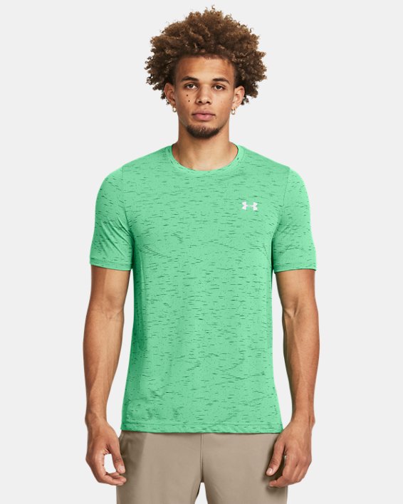 Męska koszulka z krótkimi rękawami UA Vanish Seamless, Green, pdpMainDesktop image number 0